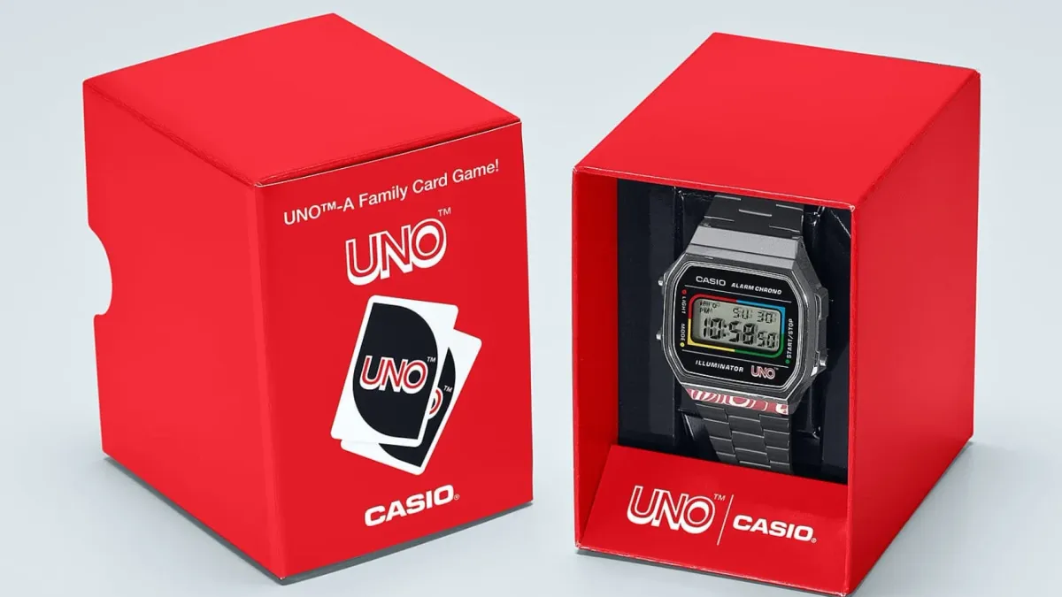 Unique Casio X UNO Watch: Classic Style Meets Card Game Flair