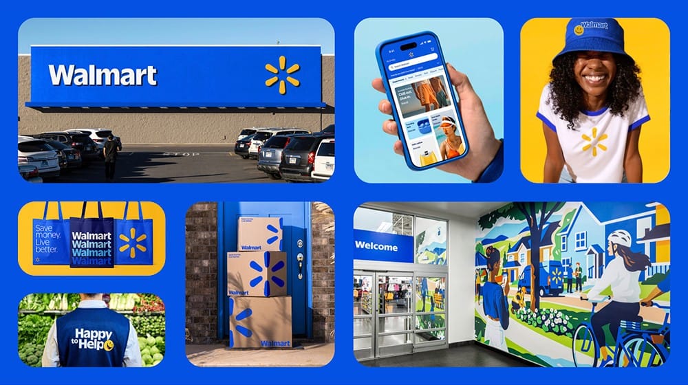 Walmart's new blue-themed branding marks its most significant update in almost 20 years