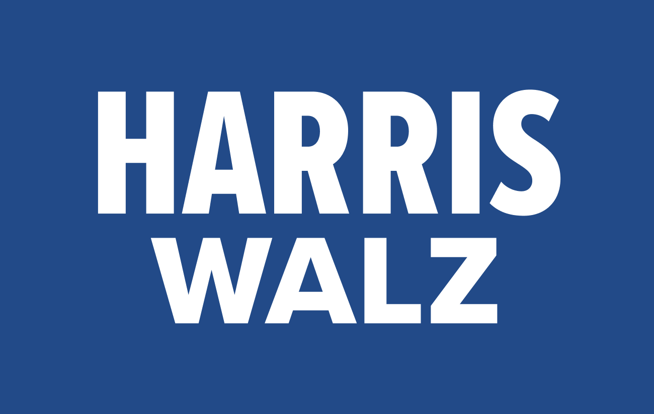 Harris/Walz 2024 Stripping Political Typography to Its Core